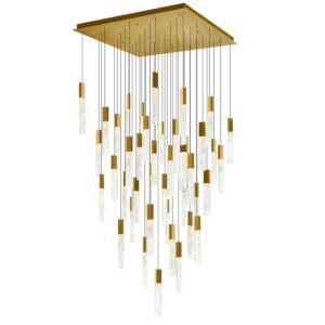 Greta LED Chandelier in Brass