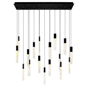 Greta LED Chandelier in Black