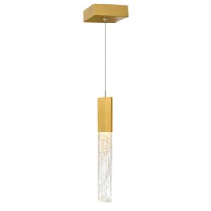 Greta LED Mini Pendant in Brass