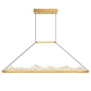 Himalayas LED Chandelier in Brass