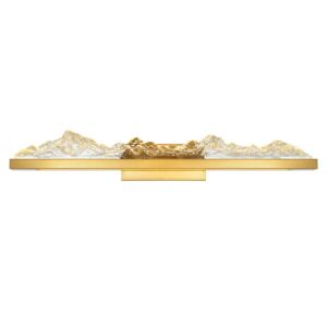 Himalayas LED Bathroom Vanity Light in Brass