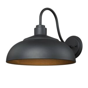 Levitt 1-Light Outdoor Wall Sconce in Natural Black