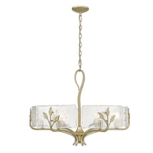 Calla WG 6-Light Chandelier in White Gold