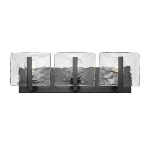 Aenon 3-Light Bathroom Vanity Light in Matte Black