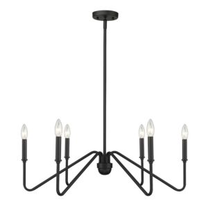 Kennedy 6-Light Chandelier in Natural Black