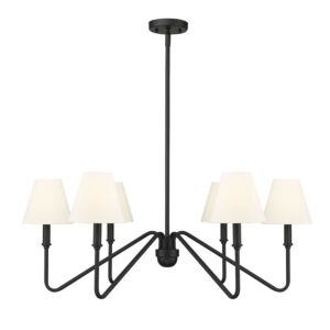 Kennedy 6-Light Chandelier in Natural Black