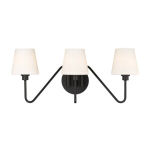 Kennedy 3-Light Bathroom Vanity Light in Natural Black