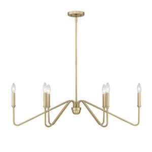 Kennedy BCB 6-Light Linear Pendant in Brushed Champagne Bronze