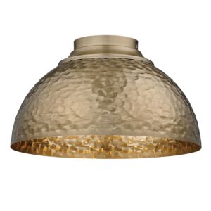 Shepard MBS 3-Light Flush Mount in Modern Brass