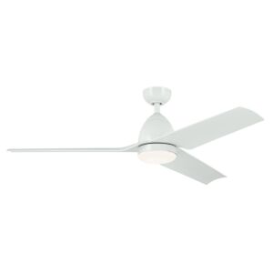 Fit 1-Light 54" Outdoor Ceiling Fan in White