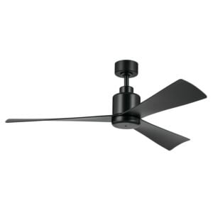 True 52" Outdoor Ceiling Fan in Satin Black