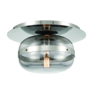 Nottingham 1-Light Flush Mount in Nickel