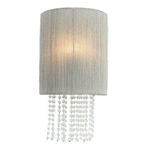 Crystal Reign 1-Light Wall Sconce in Polished Nickel