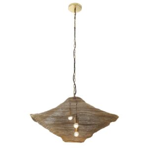 Marseille 3-Light Pendant in Gilded Brass