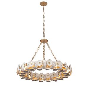 Niu 10-Light Pendant in Fawn Gold