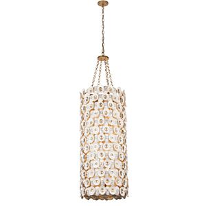 Niu 12-Light Foyer Pendant in Fawn Gold