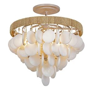 Aurelia'S Cove 4-Light Semi-Flush Mount in Autumn White