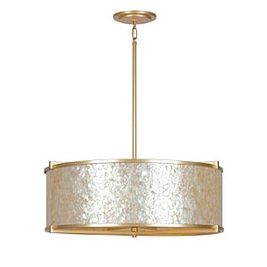 Sommers Bend 6-Light Pendant in Fawn Gold