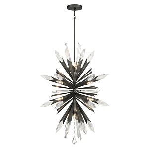 Elsa 12-Light Pendant in Midnight Graphite