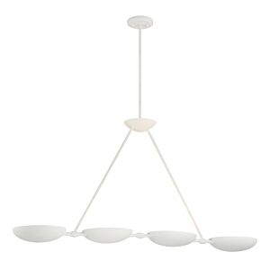 Undertas 4-Light Island Pendant in Piastra White