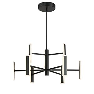 Edge 1-Light LED Chandelier in Coal