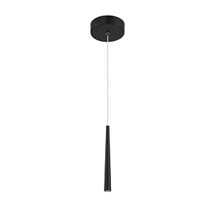 Stretch 1-Light LED Mini Pendant in Coal