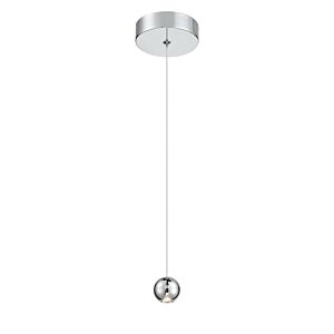 Itty 1-Light LED Mini Pendant in Chrome