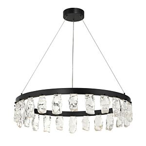 Artic Glacier 1-Light LED Chandelier in Coal