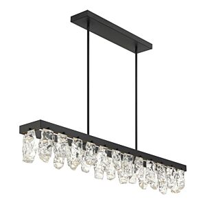 Artic Glacier 1-Light LED Island Pendant in Coal