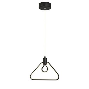 Edison'S Outline 1-Light LED Pendant in Coal