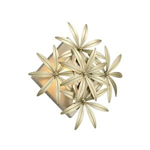 Flower Child 1-Light Wall Sconce in Ambry Gold