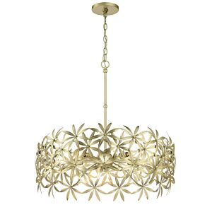 Flower Child 5-Light Pendant in Ambry Gold