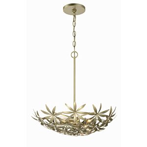 Flower Child 4-Light Pendant in Ambry Gold