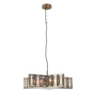 Luce Stellare 5-Light Pendant in Brass Antq