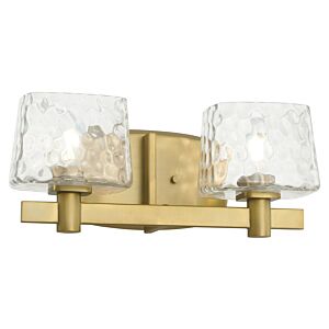 Drysdale 2-Light Bathroom Vanity Light in Soft Brass