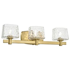 Drysdale 3-Light Bathroom Vanity Light in Soft Brass