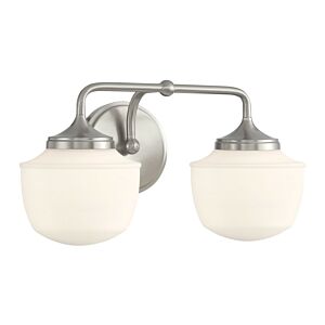 Cornwell 2-Light Bathroom Vanity Light in Brushed Nickel