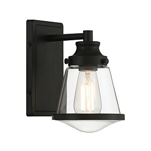 Mannsdale 1-Light Bathroom Vanity Light in Coal