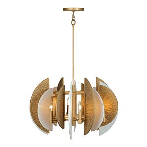 Saint Martin 8-Light Chandelier in Ashen Gold