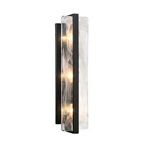 Cloud Break 3-Light Wall Sconce in Coal