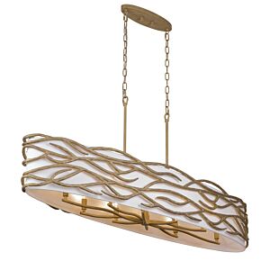 Branch Reality 10-Light Island Pendant in Ashen Gold