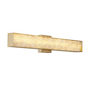 Divinely 1-Light LED Wall Sconce in Celeste Brass