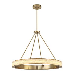 Divinely 1-Light LED Chandelier in Celeste Brass