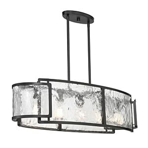 Bella Collina 5-Light Island Pendant in Coal