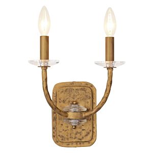 Atella 2-Light Wall Sconce in Ashen Gold