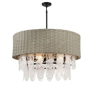 Breakers Isle 9-Light Pendant in Coal