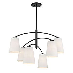 Headington 6-Light Chandelier in Coal