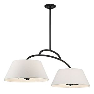 Headington 6-Light Island Pendant in Coal