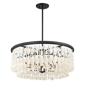 Shimmering Elegance 5-Light Chandelier in Sand Coal