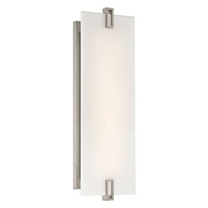 Alzen 1-Light LED Wall Sconce in Brushed Nickel